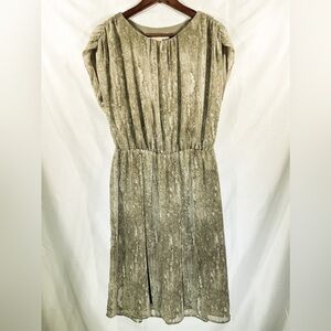 MICHAEL Michael Kors Cinched Waist Ruched Short Sleeve Dress Size 10